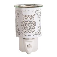 Aroma White & Gold Owl Plug In Wax Melt Warmer Extra Image 1 Preview